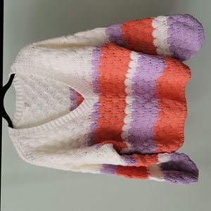 V-neck Striped sweater